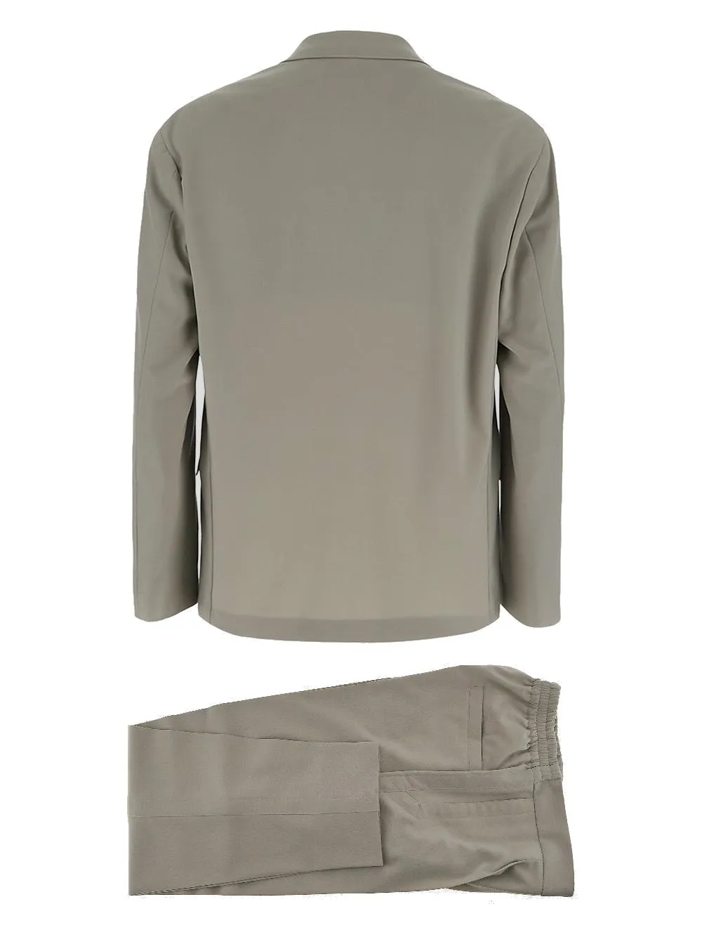 Z Zegna Double-Breasted Elasticated Waist Suit