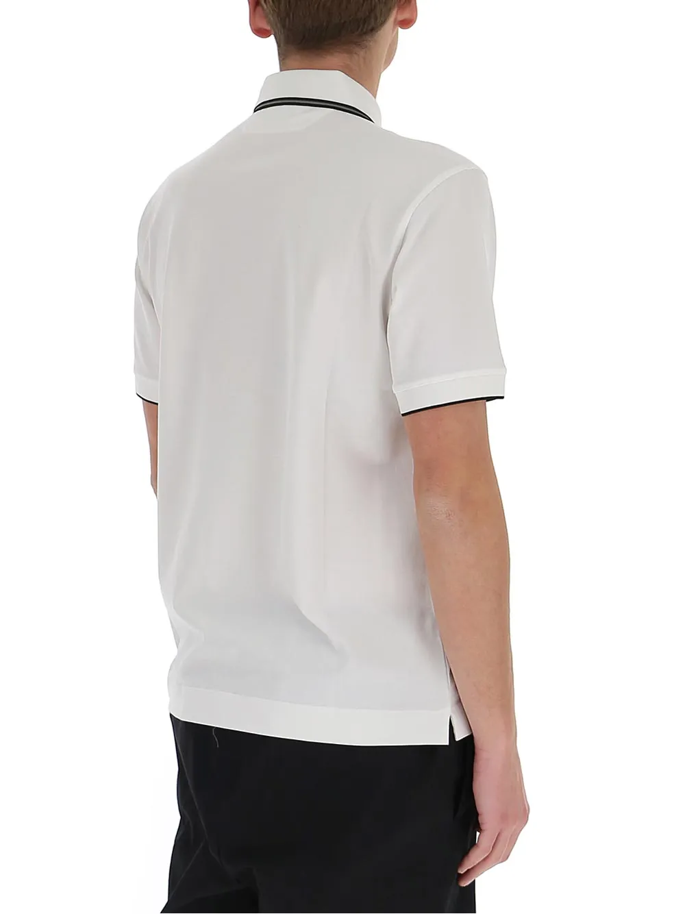 Z Zegna Stripe Detail Polo Shirt
